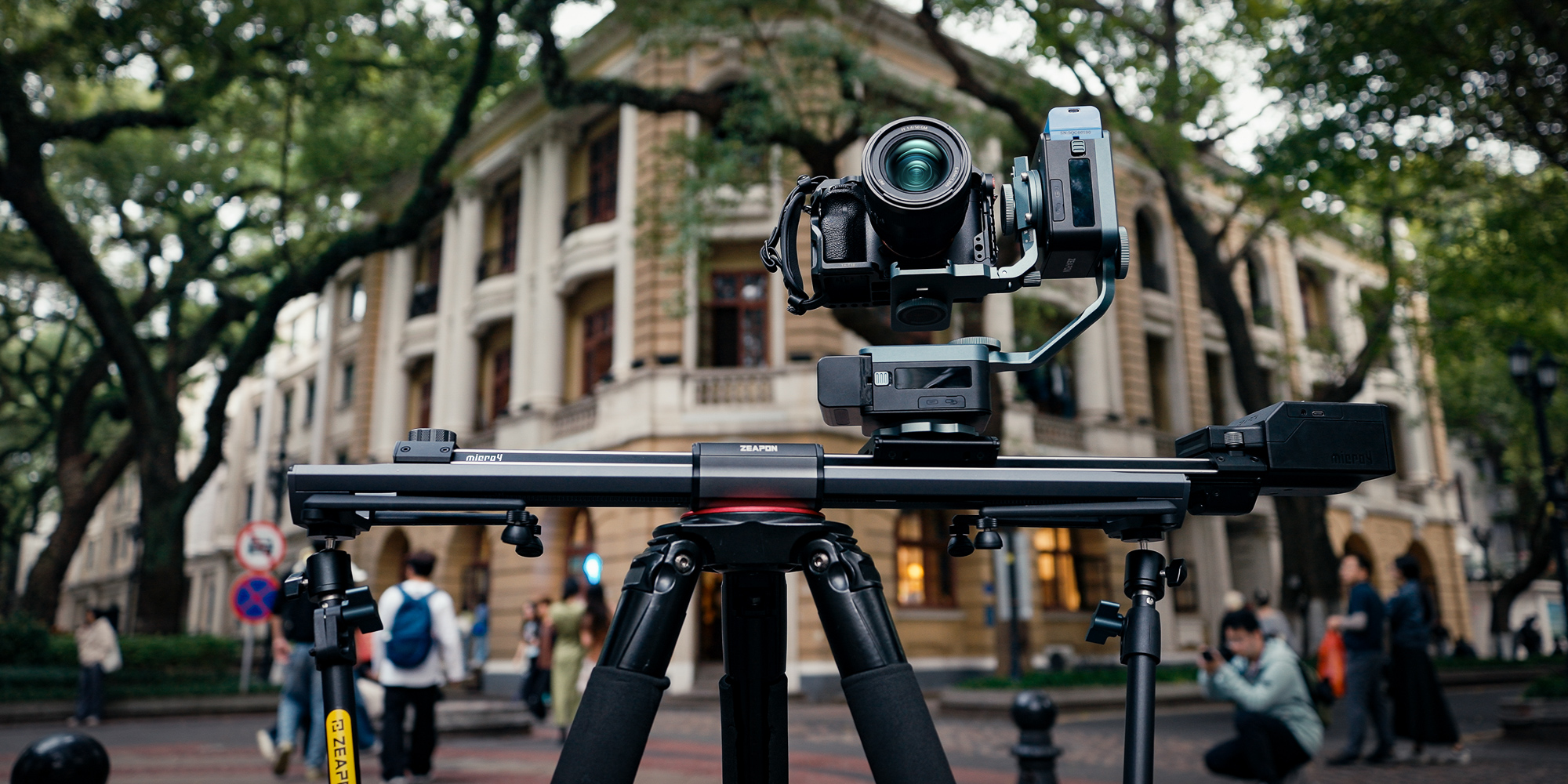 Slider Zeapon Micro 4 E500 z modułem napędowym i głowicą automatyczną Pons PT - Magia timelapsów